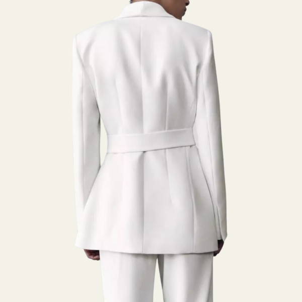 Monu London™ White Chique  Blazer Set