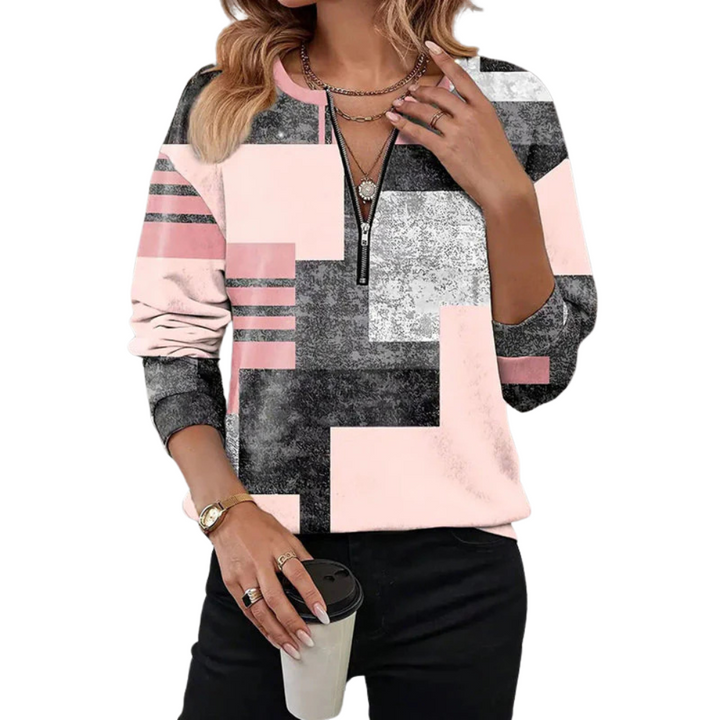 Ethla™ Vintage Color Block Sweatshirt