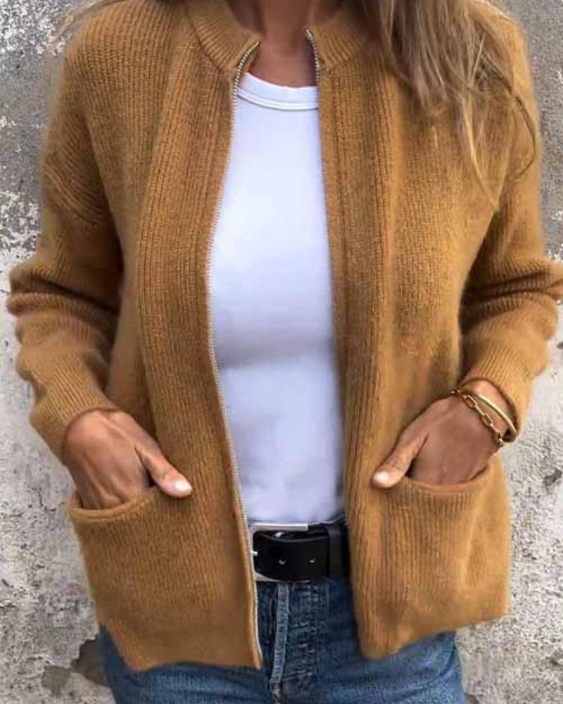 Aurora™ - Knitted Zip Cardigan