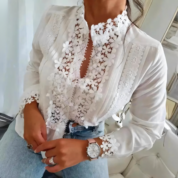 Marga - Floral Lace Blouse