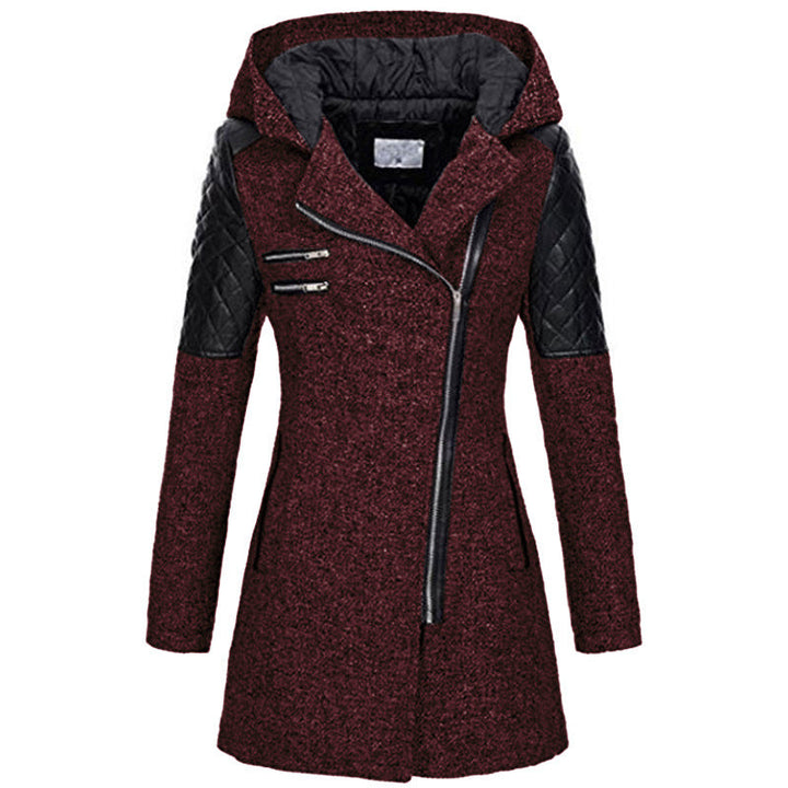 Alise - Stylish Slanted Zipper Winter Jacket