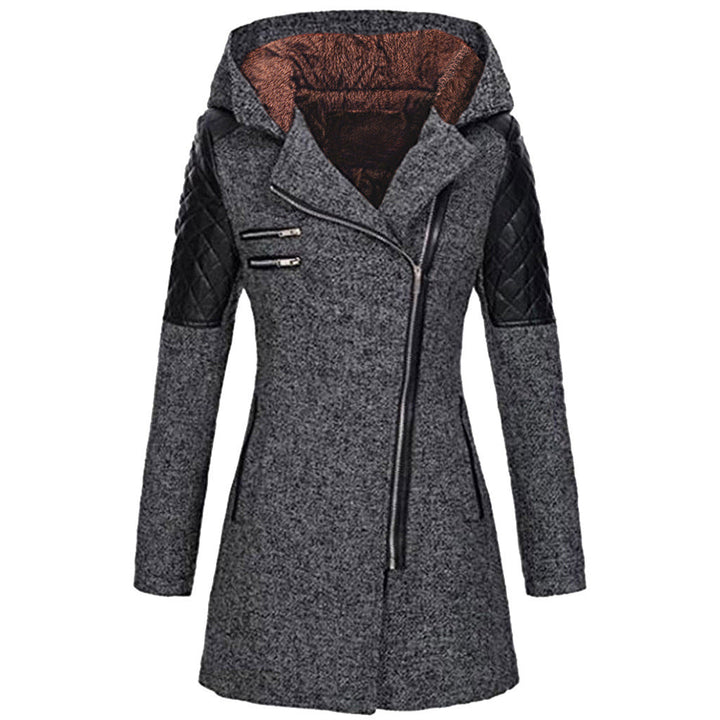 Alise - Stylish Slanted Zipper Winter Jacket