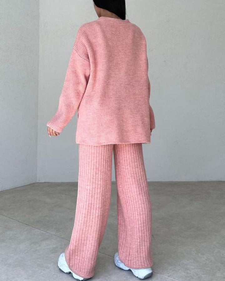 Andrea™ – Minimalist Chic Three-Piece Knit Set