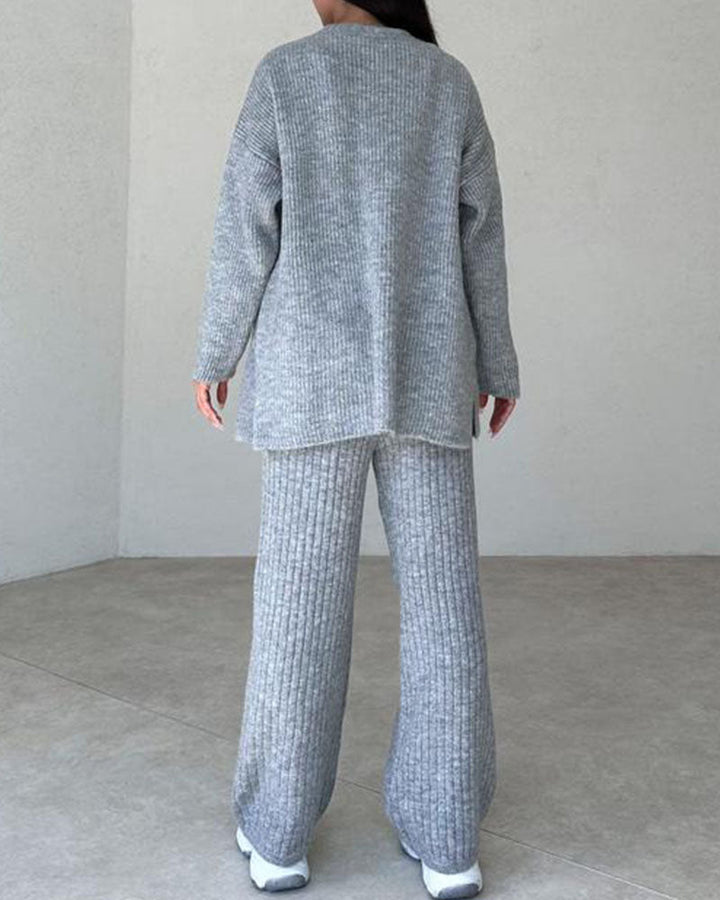 Andrea™ – Minimalist Chic Three-Piece Knit Set