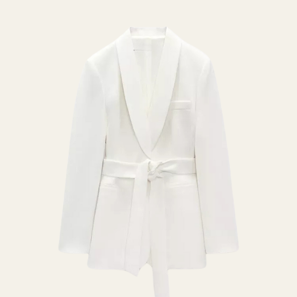 Monu London™ White Chique  Blazer Set