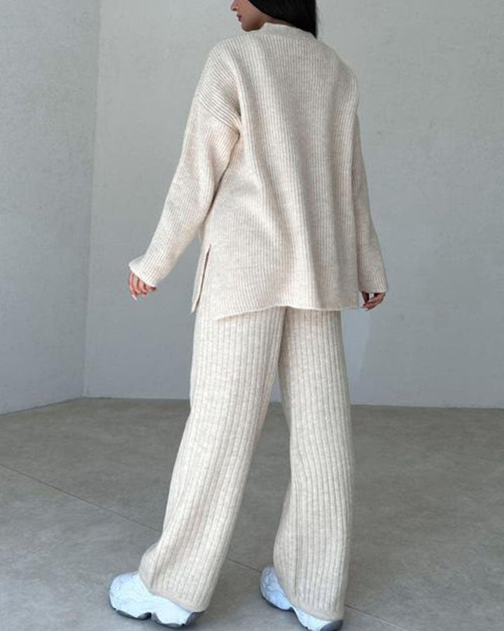 Andrea™ – Minimalist Chic Three-Piece Knit Set