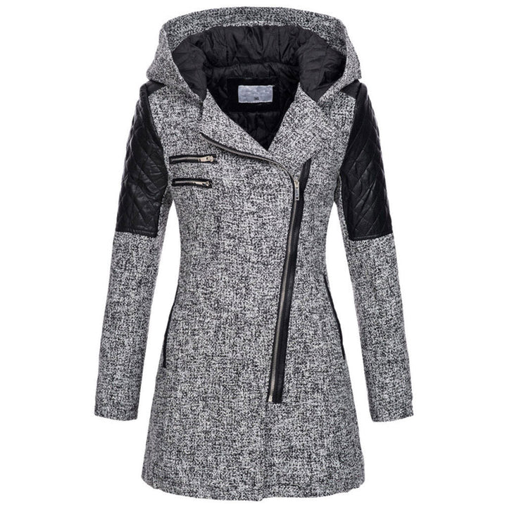 Alise - Stylish Slanted Zipper Winter Jacket