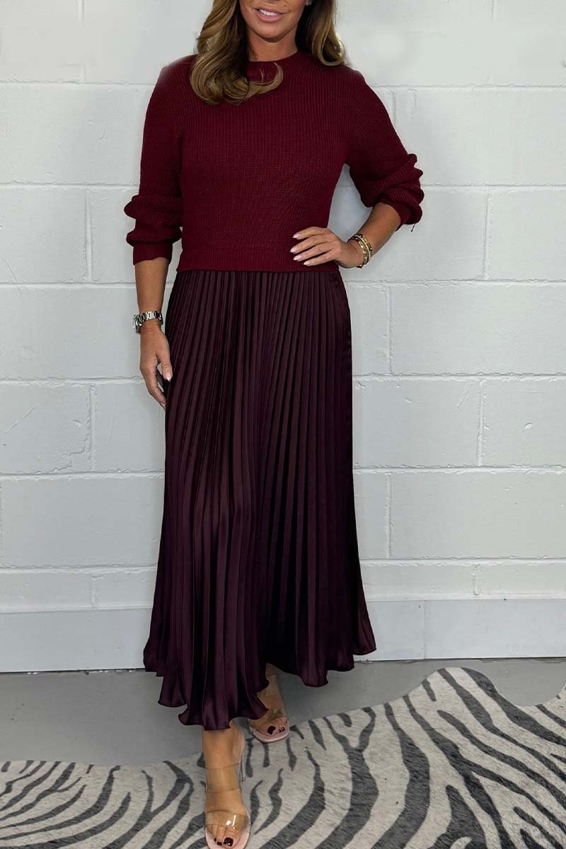 Monu London Jumper & Pleated Dress