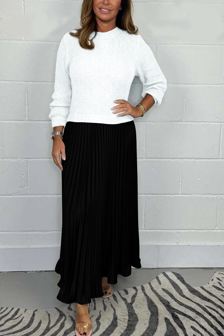 Monu London Jumper & Pleated Dress
