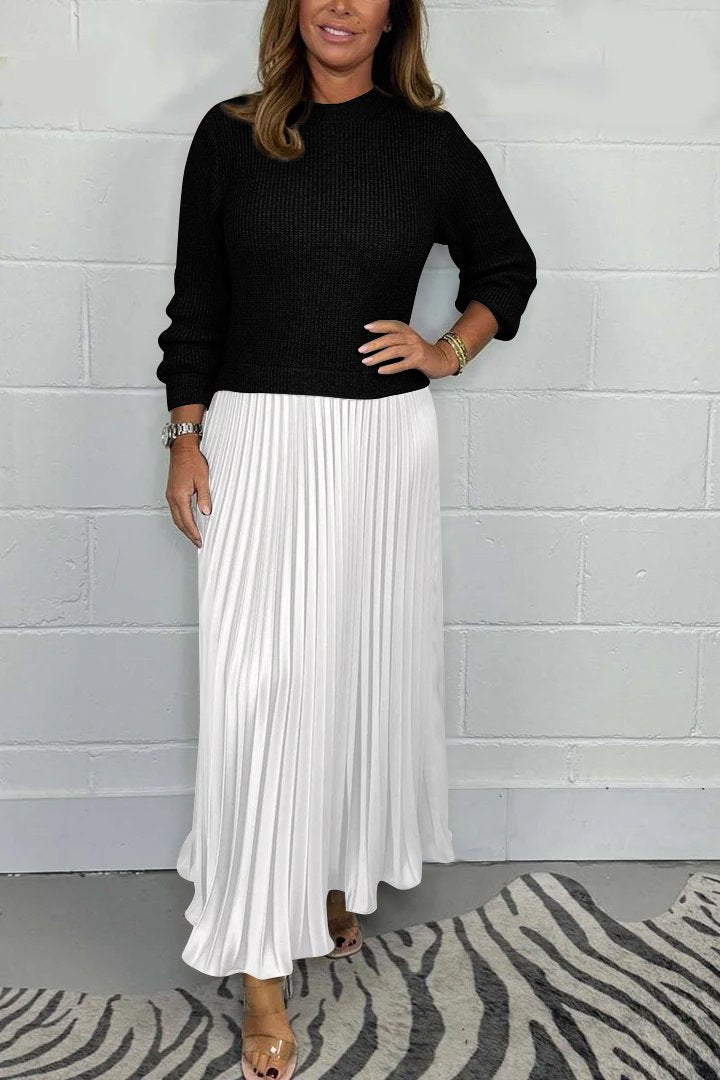 Monu London Jumper & Pleated Dress