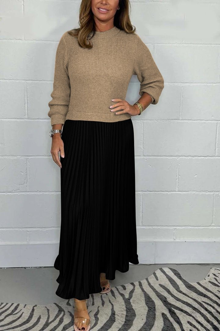 Monu London Jumper & Pleated Dress